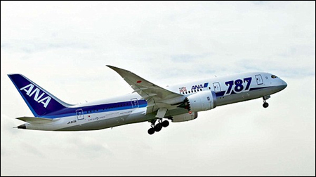 全日空航空公司的波音787客機資料圖