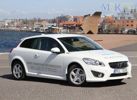 裝配了西門子新型電機(jī)的第二代沃爾沃 C30 電動(dòng)汽車